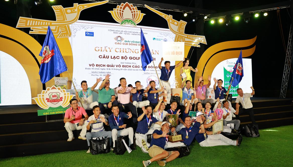 Lễ trao cúp vô địch giải Golf các CLB dòng họ 2025