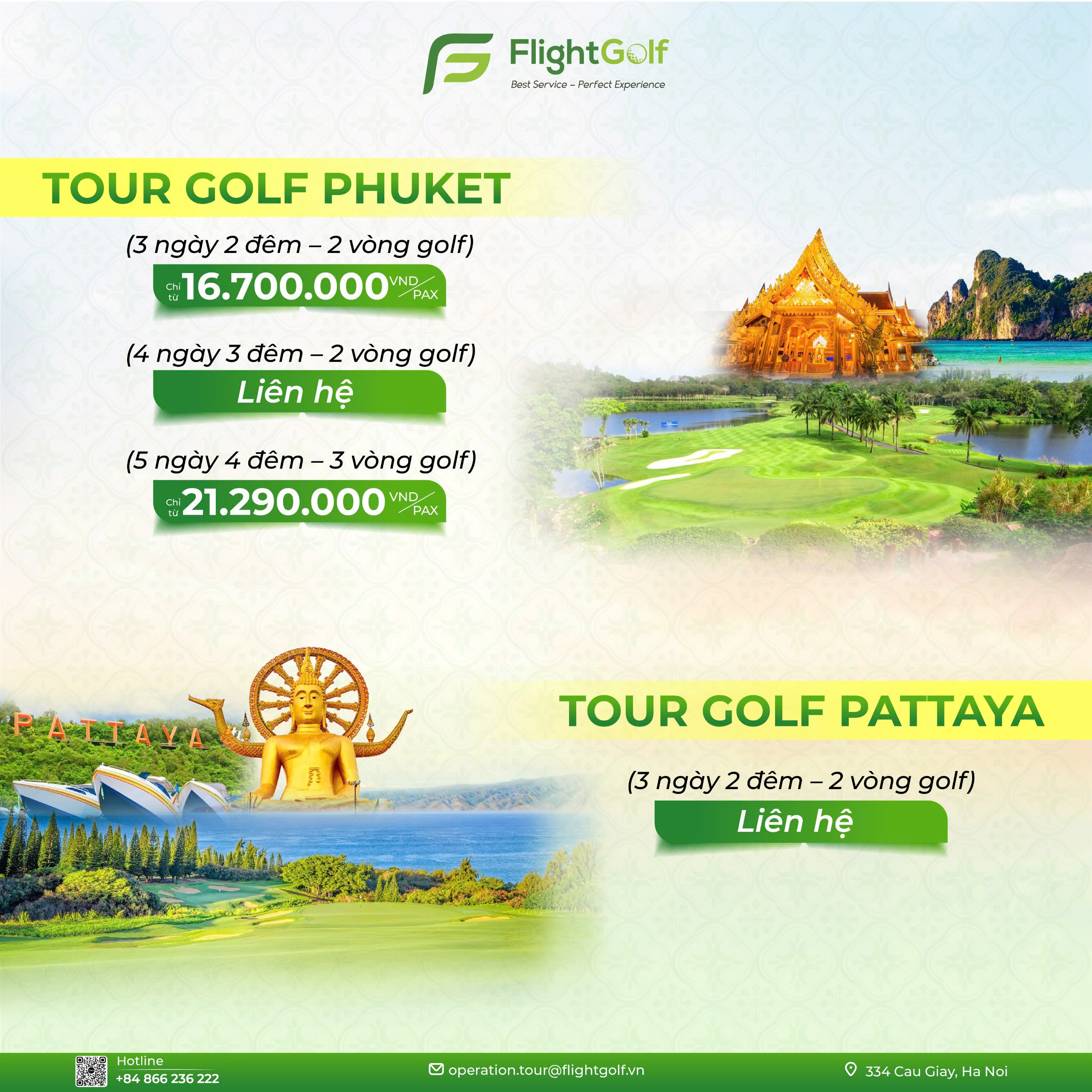 Golf Tour Thái Lan
