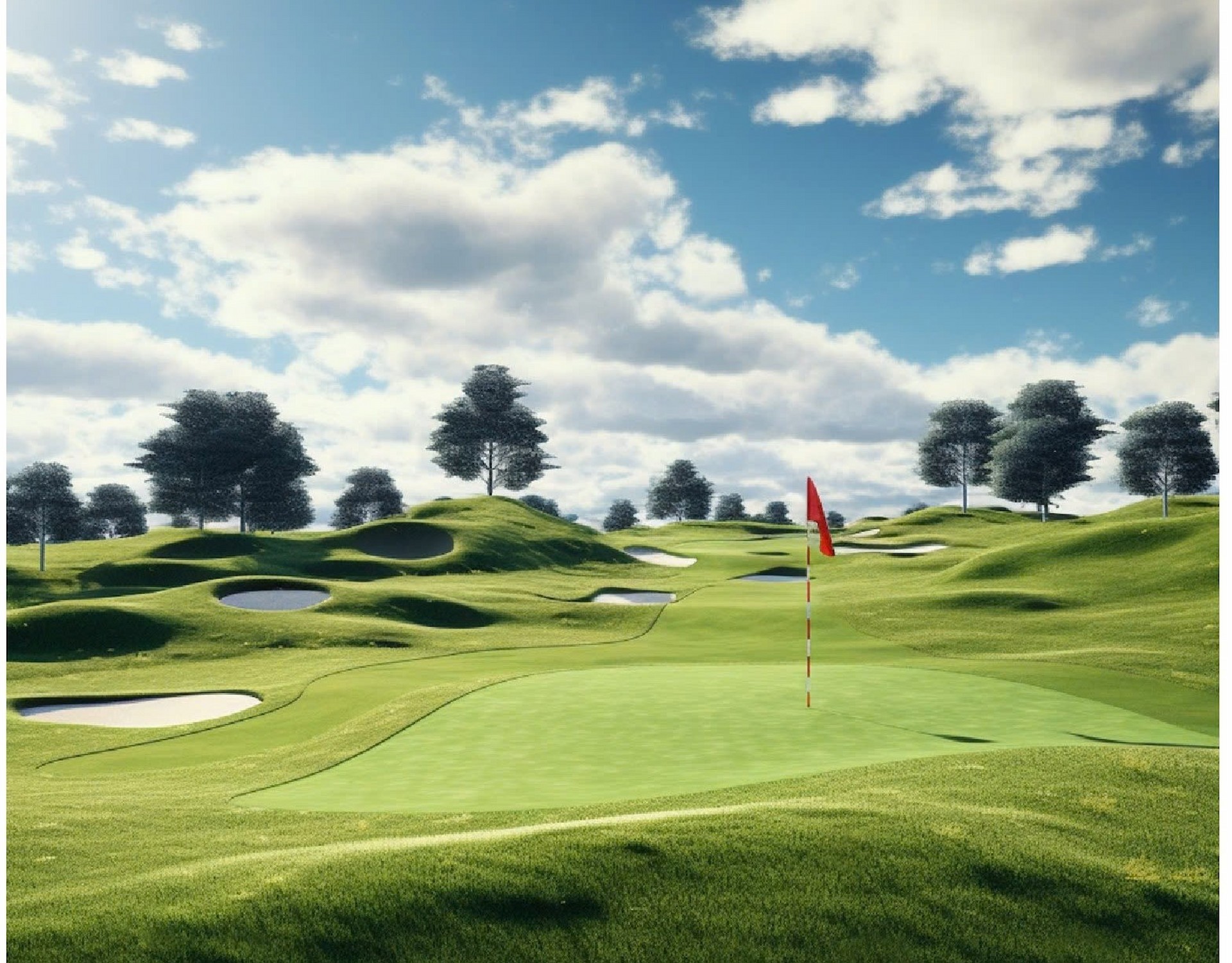 Hình ảnh 3D sân golf Tân Thái